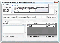 Download Remove and find duplicate and identical mp3 files from your computer system 9.0
