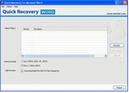 Download Quick Recovery for MS Word