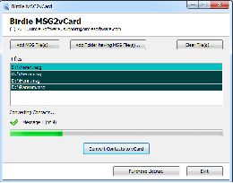 Download Convert MSG to vCard