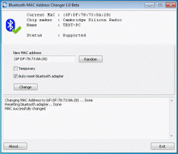 Download Bluetooth MAC Address Changer 1.2