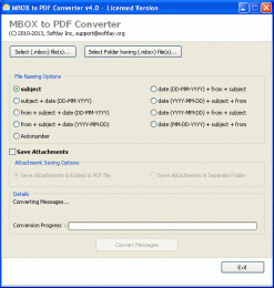 Download Convert MBOX files to Adobe PDF 4.1.9