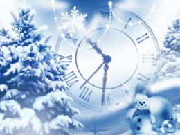 Download Snowfall Clock Screensaver