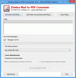 Download Software4help Zimbra Mail to PDF 3.3