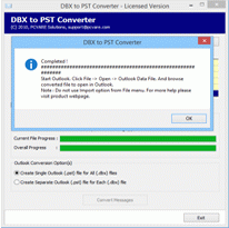 Download Convert Outlook Express dbx to Outlook 7.6.8