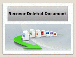 Download Recover Deleted Document