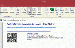 Download Access Data Matrix Barcode Generator