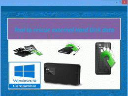 Download Tool to rescue external hard disk data