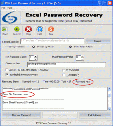 Download XLS Sheet Password Recovery 5.5