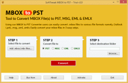 Download Export Emails from MBOX to PST 3.0.q