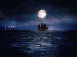 Download Moonlit Ship Screensaver 1.0