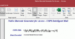 Download Access USPS Barcode Generator 16.05