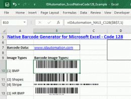 Download Excel Code 128 Barcode Generator
