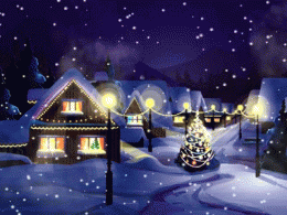 Download Christmas Snowfall Wallpaper