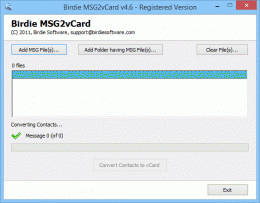 Download Bulk MSG export to vCard 4.7.3