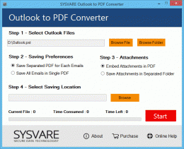 Download Outlook PST files  to PDF Conversion