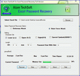 Download ATS Excel Password Recovery Software