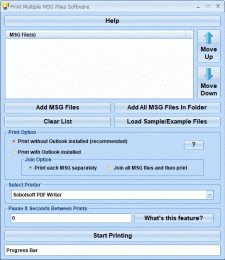 Download Print Multiple MSG Files Software