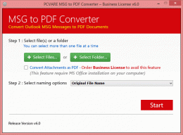Download Export MSG from Outlook to PDF
