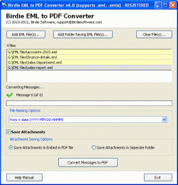 Download Convert Multiple EML to PDF 7.0.3