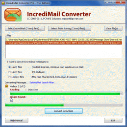 Download IncrediMail Export Mail to Outlook 7.4.5