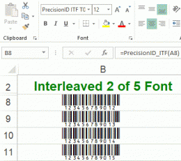 Download PrecisionID Interleaved 2 of 5 Fonts