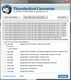 Download Convert Thunderbird Mailbox to PST 7.5.8