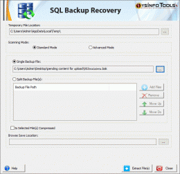 Download SQL Backup Repair v18.0
