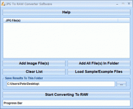 Download JPG To RAW Converter Software