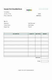 Download Printable Invoice Template