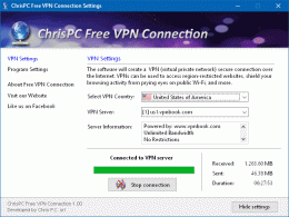 Download ChrisPC Free VPN Connection 1.06.11
