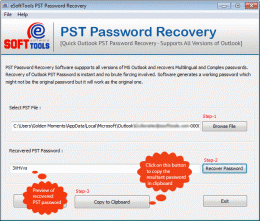Download eSoftTools PST Password Recovery