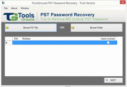 Download ToolsGround PST Password Recovery