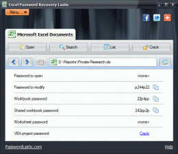 Download Excel Password Recovery Lastic