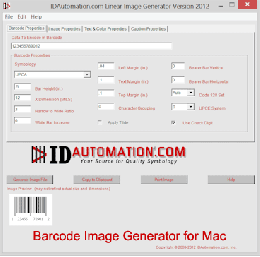 Download Linear Barcode Image Generator for Mac 2011