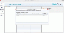 Download MailsClick Convert MBOX File 1.0