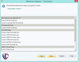 Download WholeClear MBOX to NSF Converter