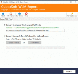 Download Windows Live Mail EML Export in Outlook