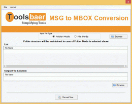 Download ToolsBaer MSG to MBOX Conversion