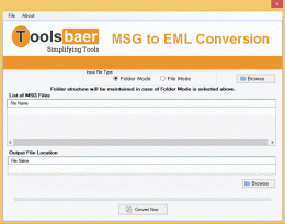 Download ToolsBaer MSG to EML Conversion
