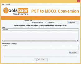 Download ToolsBaer PST to MBOX Conversion