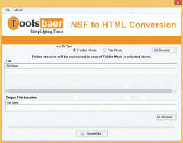 Download ToolsBaer NSF to HTML Conversion