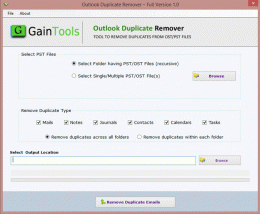 Download GainTools Outlook Duplicate Remover