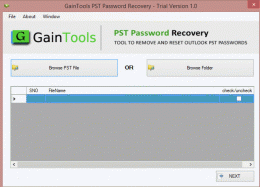 Download GainTools PST Password Recovery