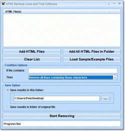 Download HTML Remove Lines and Text Software 7.0