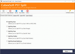 Download Split Large PST File to Multiple Files