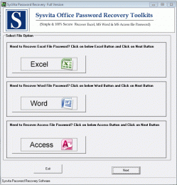 Download SysVita Excel Password Recovery Software