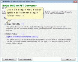 Download MSG Email Format to PST File