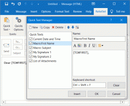 Download ReliefJet Quick Text for Outlook