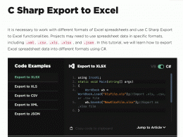 Download Csharp Export to Excel 2020.12.2