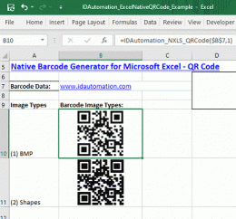 Download Excel QR Code Barcode Generator